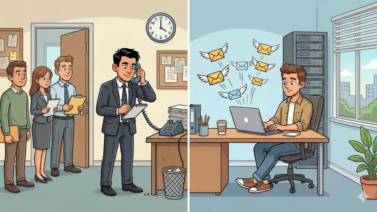 Synchronous vs. Asynchronous Communication: The Tale of the Caller and the Sender