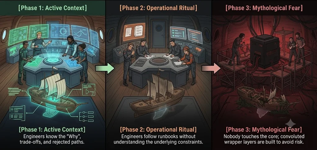 Three Phases of Memory Decay