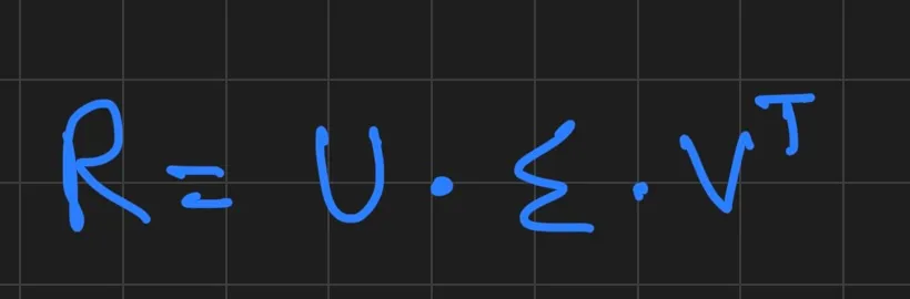 Placeholder for SVD Formula